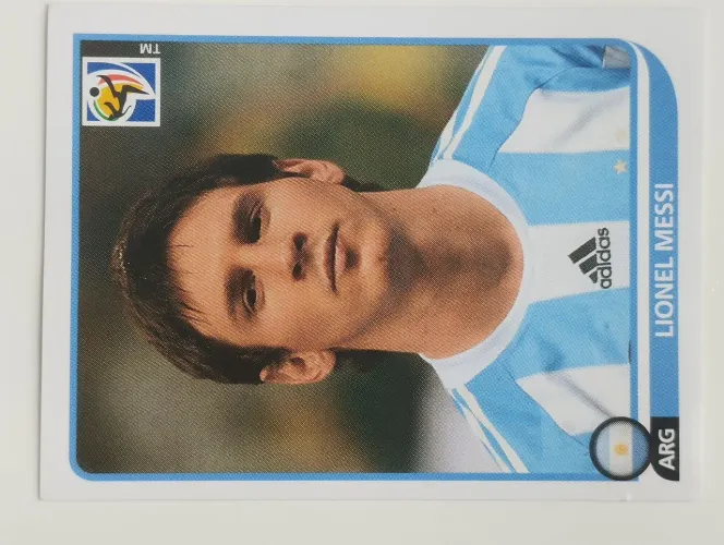 Figurinha Lionel Messi Copa do Mundo 2010 Panini Original Nº 122 - Rara
