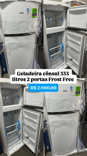 Geladeira Cônsul 333 Litros Frost Free - Nova