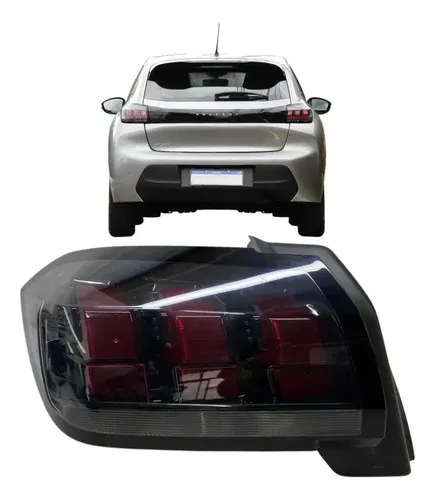 Lanterna Traseira Esquerda Peugeot 208 2022 A 2024 Original Esquerdo/motorista Vermelha