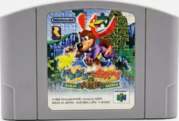 Banjo-Kazooie Japonês Original Nintendo 64 N64 Jogo Cartucho Funcionando Colecionável