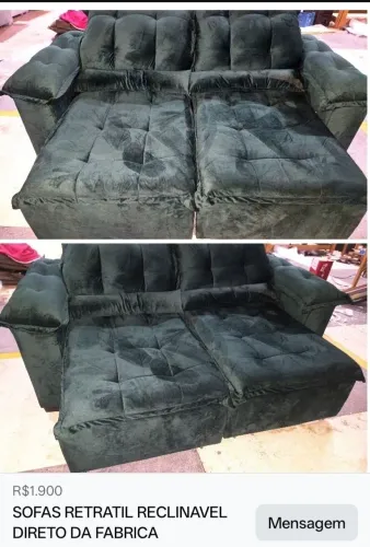 SOFA RETRÁTIL PRETO