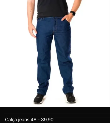 Calça jeans masculina 48