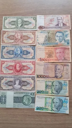 Cédulas Dinheiro Antigo