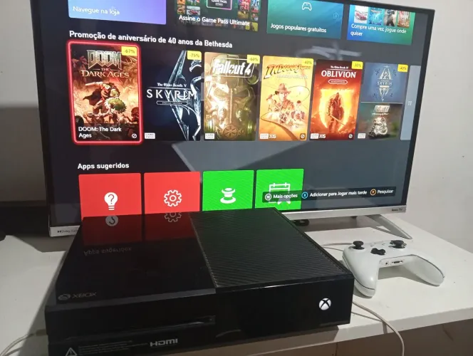 Xbox One fat 500 GB de memória entregue e parcela no cartão