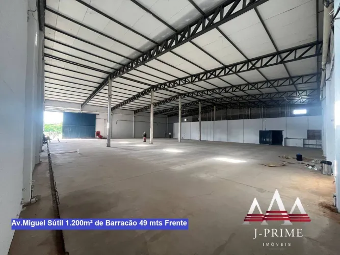 Barracão Premium Av.Miguel Sútil 1.200m² de barracão 49 mts frente Avenida