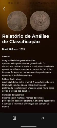 Lote moedas brasileiras 100 e 200 Réis de 1974 e 1976 respectivamente