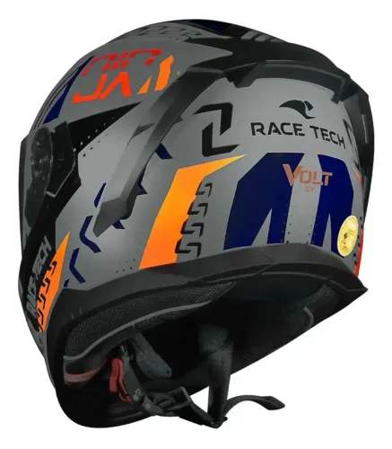 Capacete Race Tech Volt Ninja Cinza