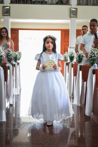 Vestido de Dana de Honra, vestido branco, vestido de festa