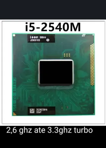 Processador i5 2540m 2.6ghz pentium c turma 3.1ghz acer, hd, dell