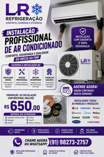 Instalação de ar condicionado 