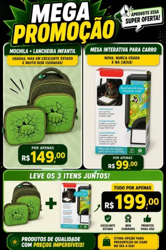 Mochila + Mesa de Atividades 