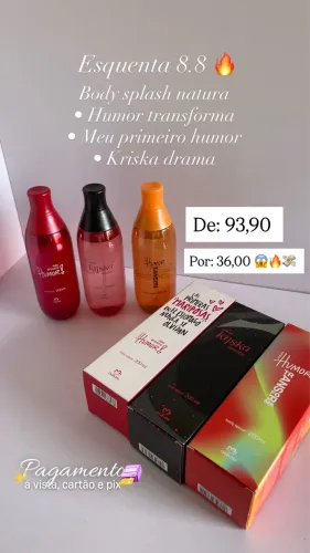 Produtos o Boticário, Natura e Eudora em promoções