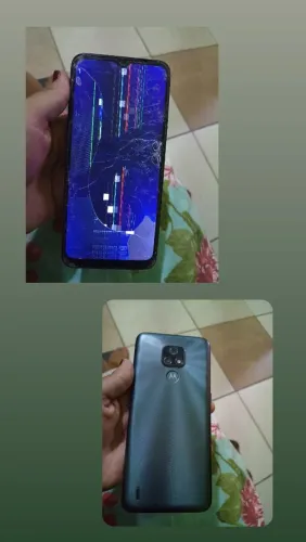 Celular com defeito moto e plus 80 reais