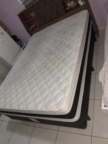 Cama Box Casal Castor Black e White Air Double D45