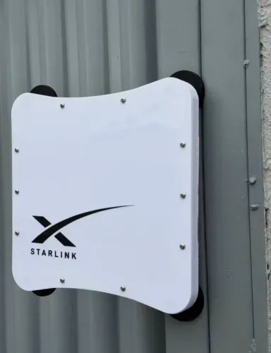 Case Suporte Veícular Externo p/ Teto Starlink Mini Com Imãs 66mm Emborrachados