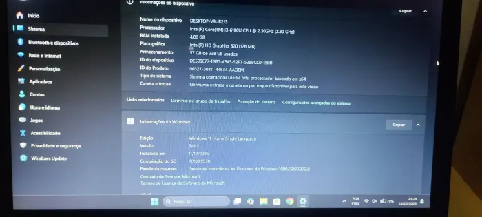 Notebook Lenovo