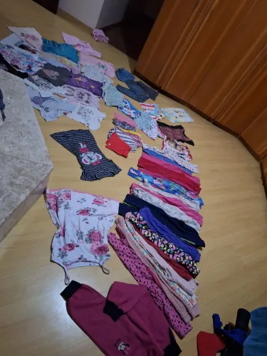60 peças lote infantil roupas de meninas tamanho 6 anos