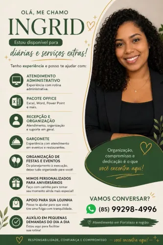 Diárias/encomendas e extras
