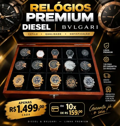 Relógios BVLGARI & DIESEL