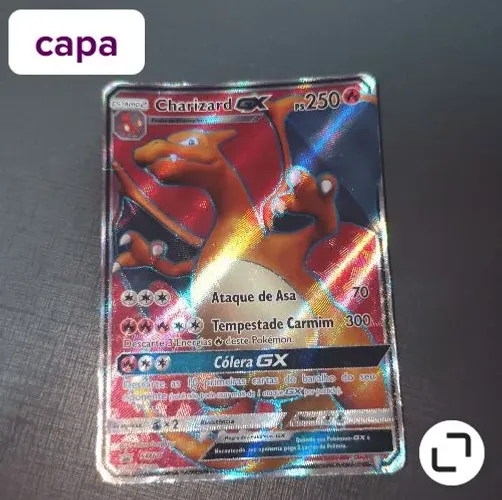 carta pokémon tcg charizard gx promo sm60