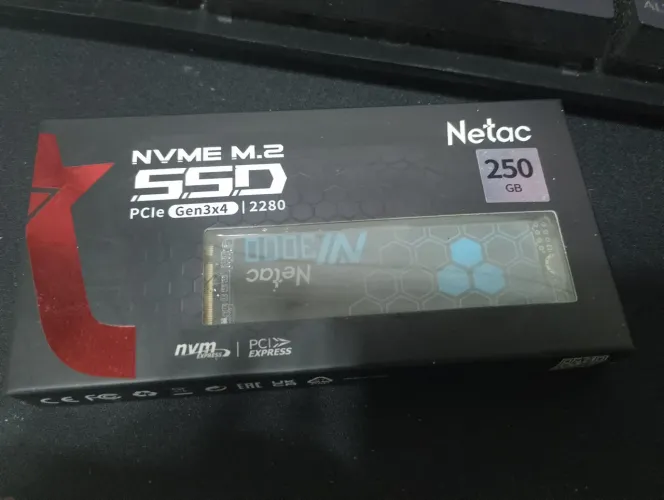 SSD NVME M2 NETAC - NOVO (COM PLÁSTICO)