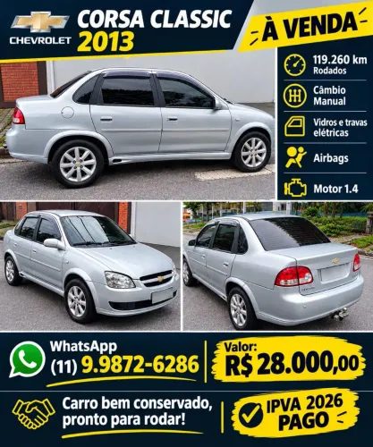 Chevrolet Classic Life/ls 1.0 VHC Flexp. 4P 2013