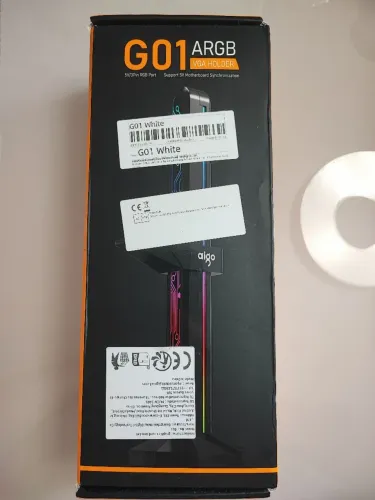 Suporte Vertical para GPU Aigo Branco ARGB 