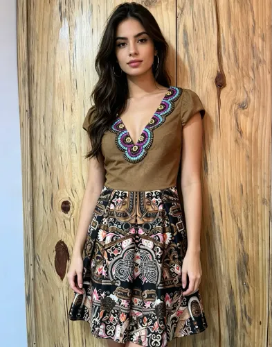Vestido Fleche Dor