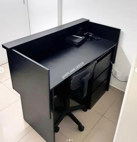 Balcão Recepção - Preto -