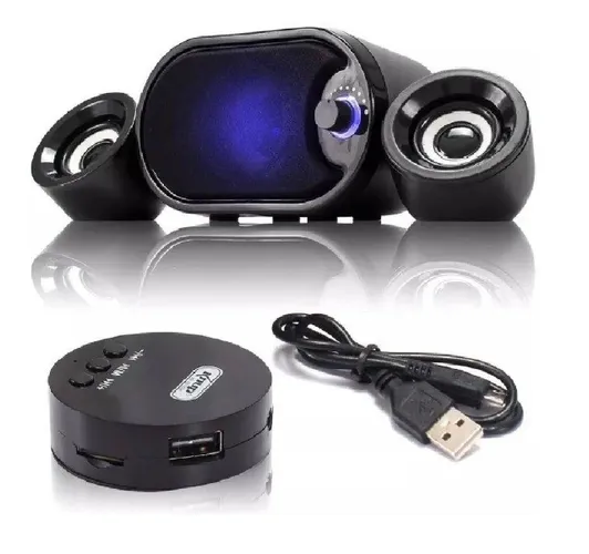 Caixa De Som Subwoofer Para Pc Com Bluetooth Kp-6018bh