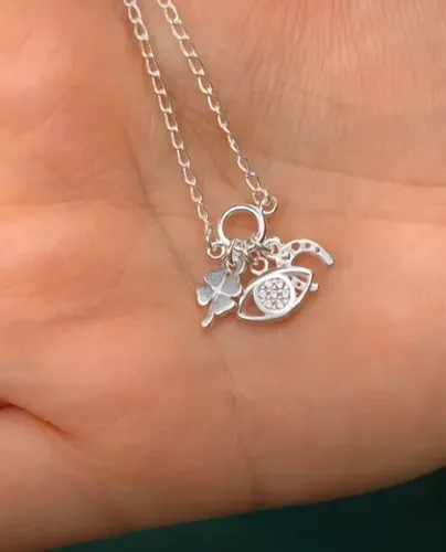 Colar feminino patuá prata 925 legítima
