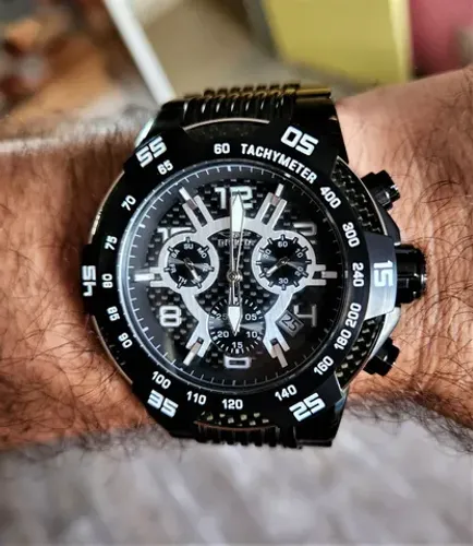 Invicta Speedway Cobra preto Suíço. Modelo raro no Brasil. Super conservado.