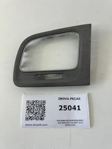 Moldura Difusor Esquerdo Aço Escovad VW Golf 2015 5gm819703