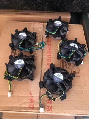 Lote 5 coolers ventoinha para PC Desktop Original Intel Oem Lga775