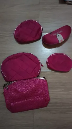 Lote com 5 Itens Organizadores Pinks