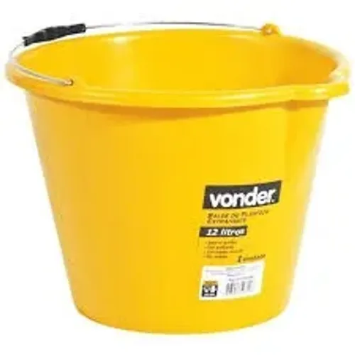Balde De Plástico Extraforte 12 Litros - Vonder