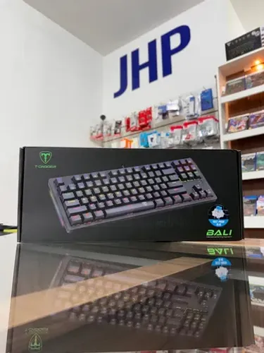 Teclado Gamer Mecânico T-Dagger Bali Preto RGB Rainbow Switch Azul | Curitiba