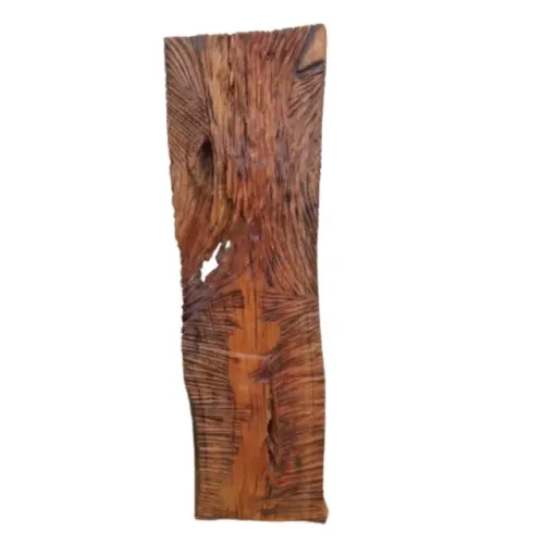 Escultura Madeira Prancha Quadro Arte em Madeira Decoração Casa e Jardim M-1019