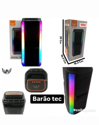 Caixa De Som Bluetooth - Novo