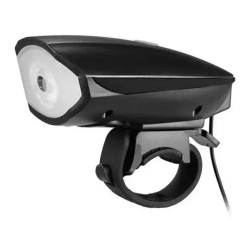 Farol lanterna de led com buzina para bike bicicleta