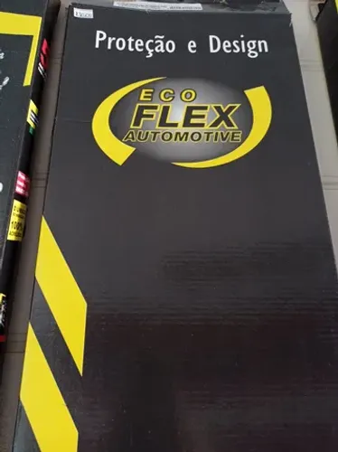 Calha de chuva Eco FLEX p/Corsa 2 geração e Montana frente 03/12 4 portas instalada 