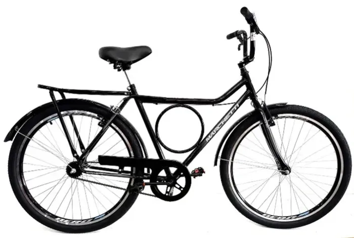 Bicicleta Aro 26 Marchetti Barra Forte Cubo Roletado Com Bagageiro 88090