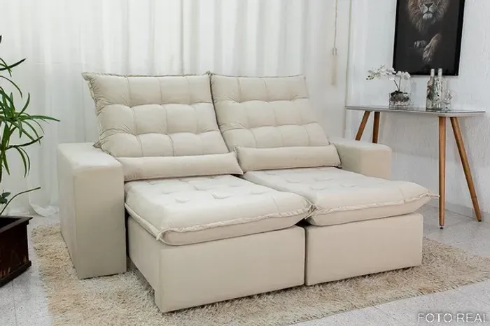 Sofá Retrátil e Reclinável 3 Lugares Castor !! Rf8219m