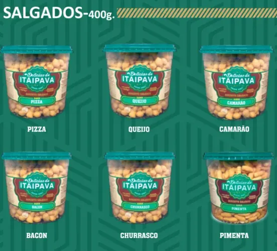 Biscoito salgadinho Itaipava 500g!