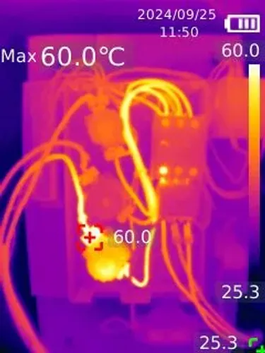 Inspeção elétrica termográfica