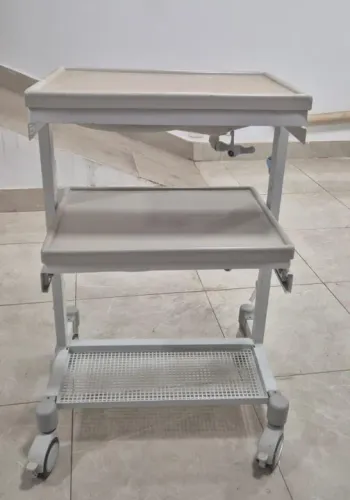 Carrinho de desinfecção para endoscopia.