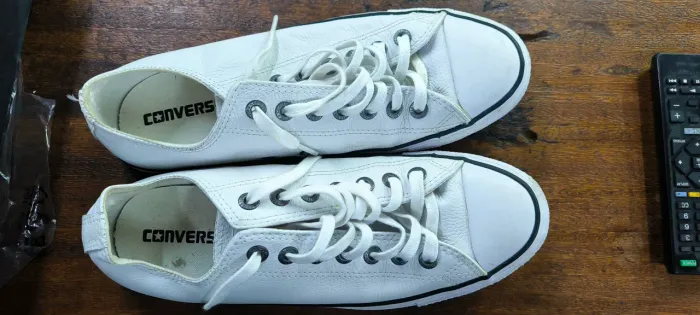 Converse All Star - Branco Couro