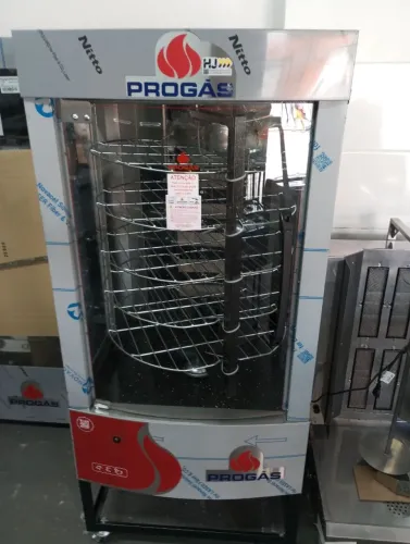 NZ. Máquina de assar carne e frango 70 kg 5 grelhas PROGÁS