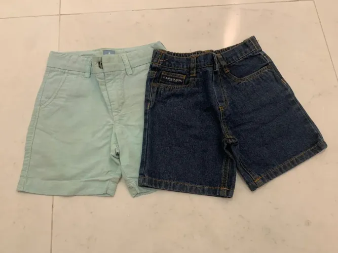 Lote short / Bermuda polo USA e GAP