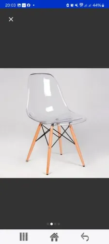 4 Cadeiras Design Eiffel Transparente